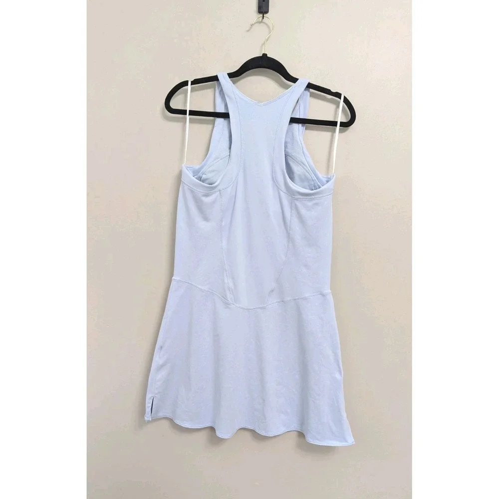 Y2K Nike Tennis Dress Blue Sleeveless Women's Size L Court Tennis Prep